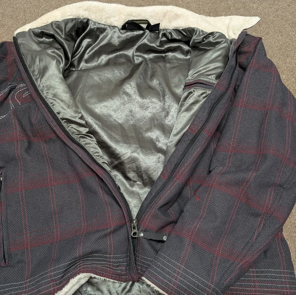 Mountain Hardwear Commotion Retro Stitched Plaid Winter Jacket Women's Large